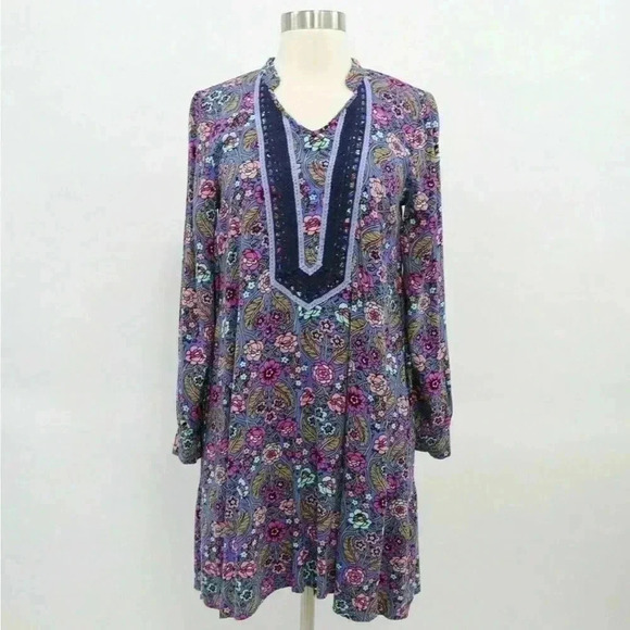 Matilda Jane “Thoughts and Dreams” Boho Floral Crochet Dress Size Medium NWT - Picture 1 of 7